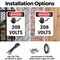 Signmission 208 Volts Danger Sign, Plastic, 7in W x 10in L, 2PK OS-2PACK-DS-P-710-V-1007 - alternate 5
